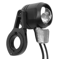 BICYCLE LIGHT E-BIKE FRONT ON HANDLEBAR MARWI AURON 130-E PRO 6/16-SPEED 110-130LUX BLACK WITH CONTROL FONCTION PLEIN FRONT LIGHT (SOLD INDIVIDUALLY CARDED) -HOMOLOGATION STVZO