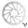 BRAKE DISC ROAD/GRAVEL 6 HOLES SRAM CENTERLINE RT-CLN-A2 160 mm SILVER WITH NUT (BORD ARRONDI) -THICKNESS 1.8 mm