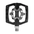 PEDAL GRAVEL/MTB PLATE SWITCH AUTOMATIQUE ALUMINIUM CNC BLACK 90 X 90 mm (COMPATIBLE SHIMANO SPD) (PAIR)