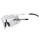 CYCLING GLASSES ADULT GIST ECLIPSE MONTURE WHITE VERRES PHOTOCROMIQUES QUI S'ADAPTENT AUTOMATIQUEMENT TO LA LUMINOSITE PROTECTOR 100% UV - (VERRE CAT 1-3) COMPATIBLE CLIP VERRES CORRECTEURS REF 225380