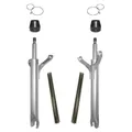 FOURREAU DE FOURCHE CYCLO ADAPTABLE MBK 51 SWING GRIS (COMPLET) (PAIRE) -SELECTION P2R