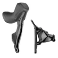 FREIN A DISQUE ROUTE SRAM 12V. RIVAL DROIT NOIR DURITE 1800MM - LEVIER/MANETTE AVEC ETRIER FLATMOUNT
