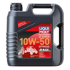 HUILE MOTEUR 4 TEMPS LIQUI MOLY MOTO OFFROAD RACE 4T 10W50 (4 L) 100% SYNTHESE