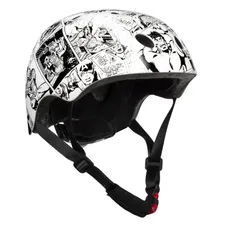 CHILDREN'S BICYCLE HELMET DISNEY V3 AVENGERS COMICS WHITE WITH ADJUSTMENT DIAL ADJUSTMENT SIZE 54-58 (CARD-PACKED)