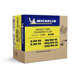 CHAMBRE A AIR 10'' 3.00-10 A 3.50-10, 100/90-10 MICHELIN 10B4 VALVE COUDEE 90