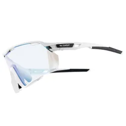 CYCLING GLASSES ADULT GIST NOVA MONTURE WHITE VERRES PHOTOCROMIQUES QUI S'ADAPTENT AUTOMATIQUEMENT TO LA LUMINOSITE PROTECTOR 100% UV - (VERRE CAT 1-3) COMPATIBLE CLIP VERRES CORRECTEURS REF 225388