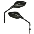 REAR-VIEW MIRROR SCOOTER REPLAY CLASS MATTE BLACK DIAMETER 8 mm REVERSIBLE (PAIR) **
