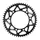 ADAPTABLE REAR SPROCKET 50CC GEARED MOTORCYCLE VOCA BESTIA APRILIA 50 RX 2006>2017/DERBI 50 SENDA X RACE 2004>2011/RIEJU 50 MRT 2009>, 50 RS3 2011>2016 420 50 DTS ALUMINIUM CNC BLACK (DIAMETER 105/125/8.5)
