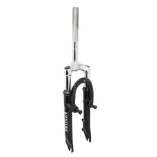 MTB FORK 20 " M-W TO SUSPENSION DISC + V-BRAKE STEEL RESSORT/ELASTOMERE BLACK DEB. 50 mm PIVOT (220/130 mm) THREADED 1"-22,2 INNER