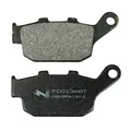 BRAKE PAD SET NEWFREN FOR TRIUMPH 675 STREET TRIPLE 2008>2012 REAR/HONDA 750 XRV AFRICA TWIN 1990>2003 REAR (L 86.5 mm - H 40.5 mm - P 10.6 mm) (FD0136BT) (TOURING ORGANIC)