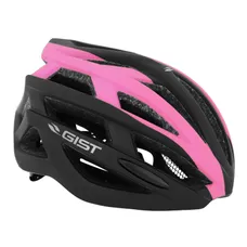 CASQUE VELO ADULTE GIST ROUTE PLANET NOIR/ROSE MAT IN-MOLD TAILLE 52-58 REGLAGE MOLETTE 212 g