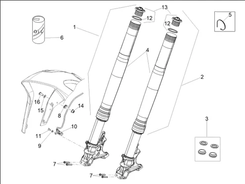 Fourche Av. Ohlins