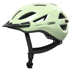 CASQUE VELO ADULTE ABUS URBAN-I 4.0 VERT PISTACHE TAILLE M (54-58cm) REGLAGE MOLETTE / ECLAIRAGE ARRIERE USB (VENDU A L'UNITE EN BOITE)