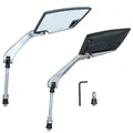 REAR-VIEW MIRROR SCOOTER REPLAY X-RUN2 CARBON BLACK (PAIR) (ROD DIAMETER 8 mm X L90MM)