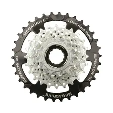 FREEWHEEL 7-SPEED SUNRACE 13-34 MEGADRIVE MEGARANGE SILVER INDEXEE (BOXED)