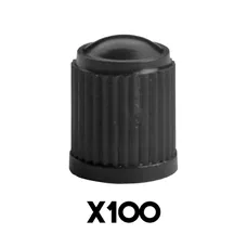 CAP OF VALVE MOTORCYCLE/SCOOTER/MOPED STANDARD PLASTIC BLACK (SOLD IN PACKS OF 100) -P2R SELECTION