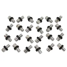 VIS CREUSE TENDEUR DE CABLE VELO M10 x 11,5 mm FENDUE ALU ARGENT (SACHET DE 25 PIECES)