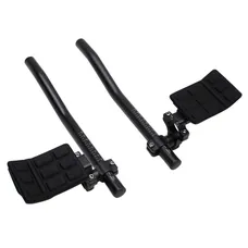 AERO BAR EXTENSION CONTRE LA MONTRE 31,8-25,8 ALUMINIUM BLACK MATTE POSITION BASSE WITH REPOSE BRAS
