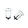 HANDLEBAR END PLUG P2R WITH EXPANDEUR WHITE (PAIR) DIAMETER. INTER 18.2 mm AND EXTER 25.2 mm