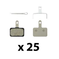 PLAQUETTE DE FREIN VTT SHIMANO DEORE M515,M486,M485,M575,M395, MT200 ... (SHIMANO ORIGINE RESINE) -B05S (BOX DE 25 PAIRES)