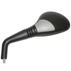 ADAPTABLE REAR-VIEW MIRROR MBK 50 NITRO 2000>2016/YAMAHA AEROX 1997>2000 BLACK/GREY LEFT (CE APPROVED) -VICMA