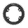 PLATEAU ROUTE 4BRA D.110 POUR SHIMANO ULTEGRA R8000 / 6800 TA X110 54DTS EXTERIEUR COMPATIBLE SHIMANO 105 5800+R7000/DURA ACE 9000+9100 NOIR 11V. (PENSER A COMMANDER LE KIT INTRAVIS CORRESPONDANT)