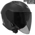 OPEN-FACE HELMET MAXI SCOOTER ADX AJ300 MATTE BLACK XL (DOUBLE SCREEN) (ECE 22.06)
