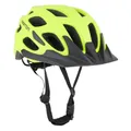 CASQUE VELO ADULTE NEWTON VTT SPARTUS JAUNE FLUO MAT TAILLE 55-58 REGLAGE MOLETTE 260 g