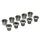 CHAINRING BOLT SET STRONGLIGHT ROAD DOUBLE STAINLESS STEEL (SET OF 5) - CHAINRING BOLT AND NUT