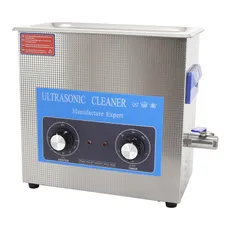 NETTOYEUR/BAC ULTRASONS PROFESSIONNEL ANALOGIQUE 6,5L 180 WATTS AVEC VANNE DE VIDANGE (300x155x150mm) (QUALITE PREMIUM)