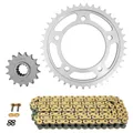 KIT CHAINE ADAPTABLE HONDA 1000 CBF FA ABS 2010>2016, CBF FS ABS 2010>2013, CBF T ABS 2012>2015 530 16x41 (DIAM COURONNE 112/138/12.25) (DEMULTIPLICATION ORIGINE) -AFAM