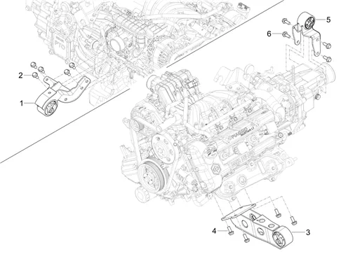 Supports moteur