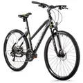 HYBRID BIKE 28" LEADER FOX TOSCANA 2023 "Lady" MATT BLACK- 9 Speed- Frame 18" - ( RIDER SIZE from 170 > 178 cm)