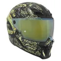 CASQUE INTEGRAL MPH BLADE COBRA DOUBLE ECRANS NOIR MAT/OR L (ECE 22.06)