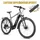 ELECTRIC BICYCLE/E-BIKE TREKKING BIKE 28 LEADER FOX BARNET 2025 MEN'S GREY 9-SPEED MID-DRIVE MOTOR BAFANG M510 36-SPEED 95NM BATTERY 20AH (19'' - H48CM - SIZE L - FOR ADULT OF 178 cm TO 185 cm)