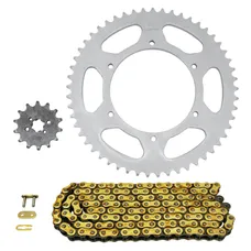 KIT CHAINE ADAPTABLE DERBI 50 GPR RACING 2004>2005, 50 GPR 2004>2005 420 14x53 (DIAM COURONNE 108/123/6.5) -AFAM