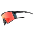 CYCLING GLASSES ADULT GIST NOVA MONTURE BLACK VERRE RED POLYCARBONATE (PROTECTOR 100% CONTRE UVA, UVB, UVC AND LUMIERE BLEUE) COMPATIBLE CLIP VERRES CORRECTEURS REF 225388