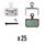 PLAQUETTE DE FREIN ROUTE / VTT SRAM RED ET FORCE eTaP AXS, LEVEL ULTIMATE ET TLM B1 (SWISSSTOP ORGANIC - DISC 35E) (VENDU PAR 25) - COMPATIBLE VAE