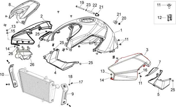 Carrosserie centrale