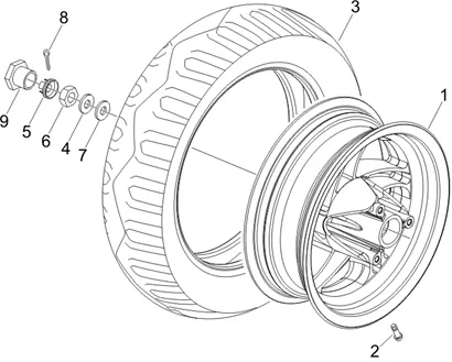Roue arrière