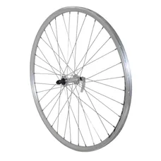 TREKKING WHEEL BRAKE SHOE LOCKING 700 X 35 - 28" ER10 SILVER FRONT HUB ALUMINIUM 36 SPOKES RIM 19C