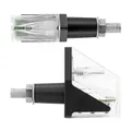 CLIGNOTANT UNIVERSEL REPLAY WING 3 LEDS BASE ABS TRANSPARENT NOIR MAT (L 62mm / H 20mm / L 52mm) ) (PAIRE)