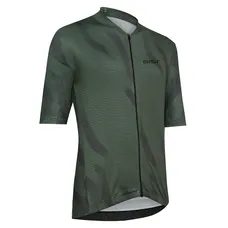 CYCLING JERSEY GIST DUST SLEEVES SHORT ZIP TOTAL GREEN MILITAIRE L -5347