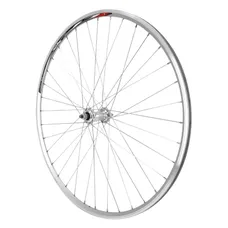 ROAD WHEEL BRAKE SHOE 700 ELAN CFX SILVER WITH ECROUS FRONT HUB ALUMINIUM 32 SPOKES GALVA RIM 13C