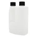 DOSEUR D'HUILE AVEC RESERVE POUR MELANGE ESSENCE P2R GRADUE TRANSPARENT 250ml AVEC BOUCHON (VENDU A L'UNITE)