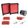 KIT ENTRETIEN MOTO ADAPTABLE HONDA 1100 CRF AFRICA TWIN 2020> PLAQUETTE METAL FRITTE (PACK 8 PIECES) -SELECTION P2R PREMIUM