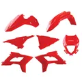 BODYWORK/FAIRING MOTORCYCLE ENDURO RESTYLING BETA 125, 250, 350, 390, 400, 480 RR 2-STROKE/4-STROKE 2013>2017 RED (KIT PLASTICS 7 PIECES) -POLISPORT