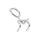 CROCHET DE FIXATION OFFICINE PAROLIN PANNEAU MODELE ANNEAU DIAM 15 mm (A L'UNITE) - POUR PANNEAU 202626 -GIST