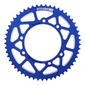 ADAPTABLE 50CC GEARED MOTORCYCLE REAR SPROCKET APRILIA 50 RX 2006>2017/DERBI 50 SENDA X RACE 2004>2011/RIEJU 50 MRT 2009> 420 53 DTS ALUMINIUM CNC BLUE (DIAMETER 105/124/8.5) -STAGE 6