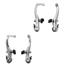 BRAKE CALIPER MTB/CITY V-BRAKE ALUMINIUM SILVER (2 PAIRS) 110 mm COMPATIBLE MUDGUARD